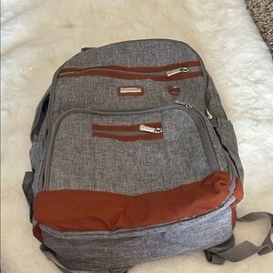 Stylish Gray and Brown Baby Bag